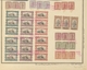 San Marino: 1918/1925 (ca). 40 Strips Of 3 On UPU Album Pages, Red Overprint "specimen Collection Ma - Neufs