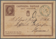 San Marino - Ganzsachen: 1879: Italian Postal Stationery 10 Centesimi Brown Used In SAN MARINO With - Postal Stationery