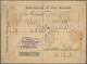 San Marino - Ganzsachen: 1894, 5 Lira Registered Envelope With Multi-colored Frank. H&G # B1, USED J - Ganzsachen