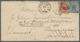 Schweden: 1871, Schweden, 12 Ö Blau (kpl. Scherenschnitt Und Entwertung Durch Rotstift) Auf Couvert - Unused Stamps