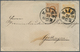 Schweden: 1872, Auslandsbrief Mit 27 Öre-Frankatur (3 + 24 Öre Wappen) Von MALMÖ Nach Göttingen, Dek - Neufs