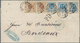 Schweden: 1873 Folded Cover From Stockholm To Bordeaux, FRANCE Franked By 1872 3øre Brown Pair And T - Unused Stamps