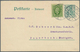 Schweden: 1911, Germany: 5 Pf Germania Postal Stationery Reply Card, Reply-part Uprated With Sweden - Neufs