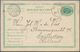 Schweden - Ganzsachen: Doppelkarte 15 Ö. Blaugrün Sauberer Bedarf 1886 N. Holland, Mi 1.000.- Euro. - Postal Stationery