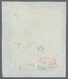 Schweiz - Zürich: 1843, 4 Rp Schwarz Mit Deutlich Ausgeprägten Senkrechten Unterdrucklinien, Farbfri - 1843-1852 Timbres Cantonaux Et  Fédéraux