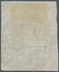 Schweiz - Zürich: 1843, 4 Rp. Schwarz Mit WAAGERECHTEM ROTEM LINIENUNTERDRUCK, Entwertet Mit Klar Un - 1843-1852 Federal & Cantonal Stamps