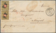 Schweiz: 1850, Briefkuvert Von Olten Nach NEAPEL Via Mailand, Frankiert Mit Zwei Einzelmarken Rayon - Neufs