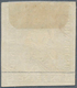 Schweiz: 1855 Strubel 1 Fr. Grau Mit Schwarzem Seidenfaden, Gebraucht 1859 Und Gestempelt Mit Ortsst - Neufs
