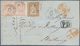 Schweiz: 1857 Briefhülle Von Lausanne Nach Straßburg, Frankiert Mit Paar 15 Rp. Blassrosa, Bogenrand - Ungebraucht