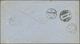 Schweiz: 1868, LÄNDER-MISCHFRANKATUR SCHWEIZ-GROSSBRITANIEN: 50 Rp. Dunkelpurpurlila Auf Couvert (re - Neufs