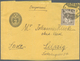 Schweiz: 1882, 3 Rp Freimarke Faserpapier In Mischfrankatur Auf Streifband Bzw. Postkarte Nach Deuts - Neufs