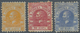 Serbien: 1866, Definitives Michail Perf. 9½, 10pa. Orange, 20pa. Rose And 40pa. Ultramarine, Set Of - Serbia