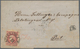 Serbien: 1870. Cover (small Faults) To Hungary Correctly Franked With 25 P Carmine-rose, Perf L 9 1/ - Serbie