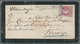 Serbien: 1878, 40pa. Mauve, Perf. 12, Single Franking On Mourning Cover From Belgrad (blue C.d.s.) T - Serbie