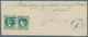 Serbien: 1869/1870, 50pa. Green, Perf. 9½:12, Two Copies (some Toned Perfs) On Large Fragment Of Reg - Serbie
