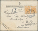 Serbien: 1901, 20pa. Orange, Horizontal Pair, Correct 40pa. Rate On Registered Cover From "BELGRAD 3 - Serbie