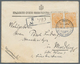 Serbien: 1901, 20pa. Orange, Horizontal Pair, Correct 40pa. Rate On Registered Cover From "BELGRAD 3 - Serbia