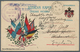 Serbien: 1915. Serbian Patriotic Postcard Addressed To England Written From Valjevo, Serbia Cancelle - Serbie