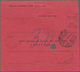 Serbien: 1920, King Peter I./Crown Prince Alexander 50pa. Violet, Horizontal Pair On Money Order (te - Serbien