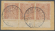 Serbien - Portomarken: 1898, 20pa. Brown, Horizontal Strip Of Three Incl. Tête-bêche Pair (few Sligh - Servië