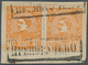 Serbien - Stempel: 1880, 20pa. Orange Horizontal Pair On Piece Oblit. By Boxed "PREPORUCENO" (regist - Serbia