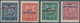 Slowakei: 1939. 5 H, 20 H, 25 H And 30 H, Each With Inverted Overprint In Black Resp. Red. All Value - Unused Stamps