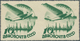 Sowjetunion: 1934, 10 Years Civil Aviation 10kop. Green Horizontal Pair IMPERFORATE Between, Mint Ne - Briefe U. Dokumente