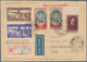 Sowjetunion: 1955 Registered Airmail Cover From Liepaya (Latvia) To USA With Scarce Franking Of The - Covers & Documents