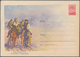 Sowjetunion - Ganzsachen: 1958, Pictured Envelope With Hunters In Kirgistan With Eagle, Backside Lit - Non Classés