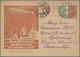 Sowjetunion - Ganzsachen: 1930/32, 7 Different Used Picture Postcards With Motive Zeppelin, One Card - Non Classés