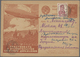 Delcampe - Sowjetunion - Ganzsachen: 1930/32, 7 Different Used Picture Postcards With Motive Zeppelin, One Card - Ohne Zuordnung