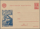 Delcampe - Sowjetunion - Ganzsachen: 1942/43, 8 Picture Postcards, One Used, Seven Unused With Propaganda And W - Non Classés