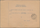 Tschechoslowakei - Ganzsachen: 1922, 10 H Ultramarine "Hradschin", Two Stationery Parcel Cards, Each - Ansichtskarten