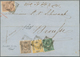 Türkei: 1870, Folded Envelope From Constantinople Franked Total 3 3/4 Pia. Canc. "Vapur" (ship) To B - Unused Stamps
