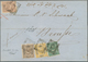 Türkei: 1870, Folded Envelope From Constantinople Franked Total 3 3/4 Pia. Canc. "Vapur" (ship) To B - Ungebraucht