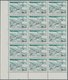 Türkei: 1967, Air Mail 60 Kurus Missing Red Color, Margin Block Of 15, Mint Never Hinged, Very Fine, - Unused Stamps