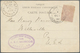 Türkei - Stempel: 1892-1900, Stationery Letter Card Tied By "BUR. AMB. JERUSALEM JAFFA 2" Railway Cd - Other & Unclassified