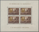 Ungarn: 1947, Postfrische Kleinbogen "Präsident Roosevelt" Gezähnt, 1x Mit Randbugspur, (Mi.-E 450.- - Lettres & Documents