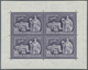 Ungarn: 1947/1949, 3 Postfrische Gezähnte Kleinbogen "Tag Der Briefmarke" Dazu 1 Bogen " 50 Jahre Ge - Lettres & Documents