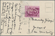 Ungarn: 1950, 30 F Lilac "five-year Plan" From Upper Left Sheet Corner, With Variety Horizontal Perf - Lettres & Documents