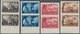 Ungarn: 1951, Postfrische Ungezähnte Luxus-Sätze "Resultate Des Fünfjahresplanes" - "Flugpostmarken" - Lettres & Documents