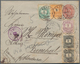 Ungarn - Ganzsachen: 1893. Registered Postal Stationery Envelope 5kr Carmine Upgraded With Yvert 23, - Entiers Postaux
