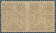 Vatikan: 1938, 10 L Brown-violet Airmail Stamp, Horizontal Pair With Vertically Imperforated Center. - Ungebraucht