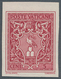 Vatikan: 1940, 5 C Carmine Definitive, IMPERFORATED From Upper Margin, VF Mint Never Hinged Conditio - Unused Stamps