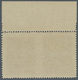 Vatikan: 1945, 30 C Brown, Horizontal Pair From Upper Margin With Vertically Imperforated Center, VF - Unused Stamps