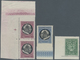 Vatikan: 1945, 50 C Green, Imperforated At Left From Lower Left Corner, 2,50 L Deep Blue/black With - Neufs