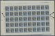 Vatikan: 1945, 2,50 Lire Blue/black, Complete Sheet Of 50 Stamps With Double Horizontal Perforation - Unused Stamps