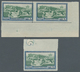 Vatikan: 1945, 5 L Blue/green Express Stamp, Horizontal Pair From Lower Right Corner With Imperforat - Neufs