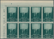 Vatikan: 1945, 1 L Deep Green "war Victims Relief", Block Of 8 From Upper Left Corner, At Left And A - Unused Stamps