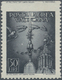Vatikan: 1947, 50 L Grey-black Airmail Stamp, Horizontally Imperforated At Top, Stamp With Slightly - Unused Stamps